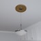 Ekena Millwork Berkshire PVC Medallion (Canopies up to 7"), 16"OD x 3 1/2"ID x 1"P, Metallic Vintage Gold CMP16BEDVG - alternate 7